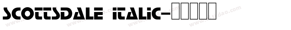 Scottsdale Italic字体转换